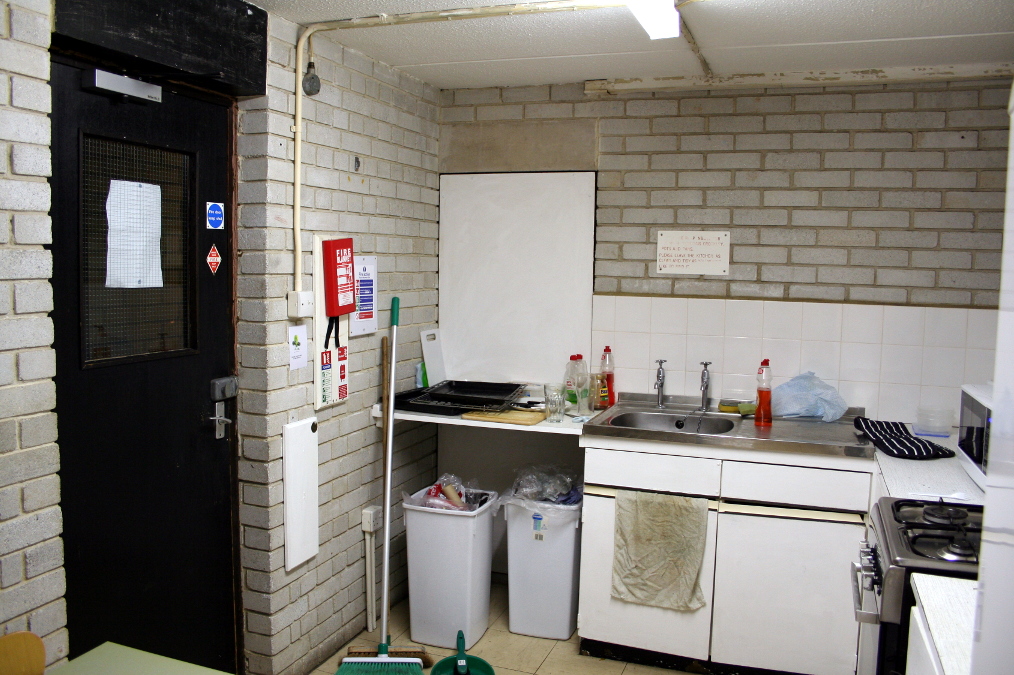 The J1 kitchen, from the opposite side.
