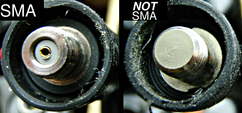 Comparison of SMA and non-SMA antennas